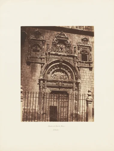Puerta de Santa Cruz, Toledo by Charles Clifford, photograph, 1855-1865