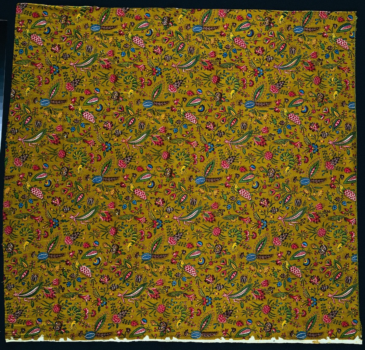 Strip of Woodblock Printed Cotton by Christophe Philippe Oberkampf, textile, 1780