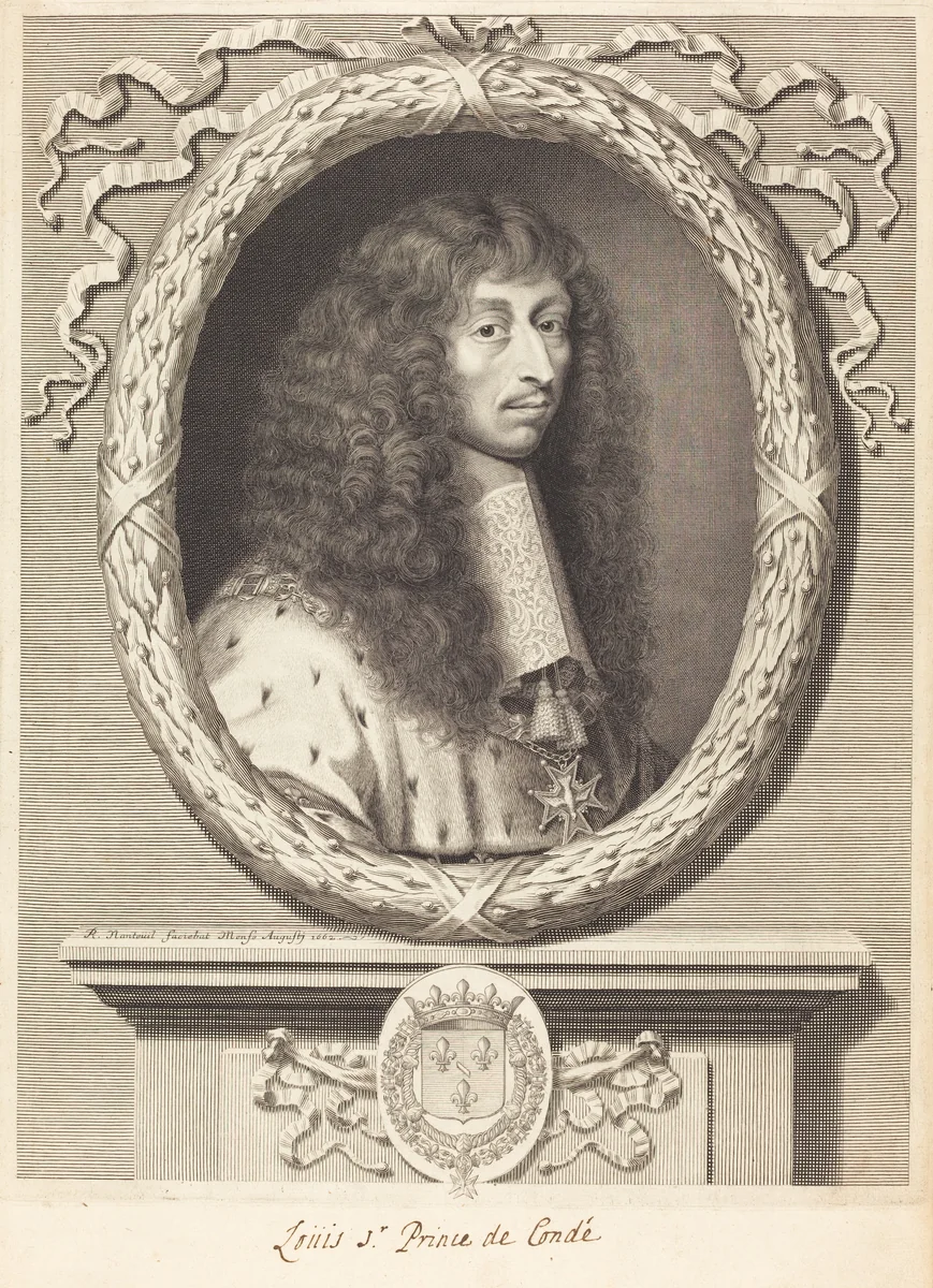 Louis II, Prince de Conde by Robert Nanteuil, print, 1662