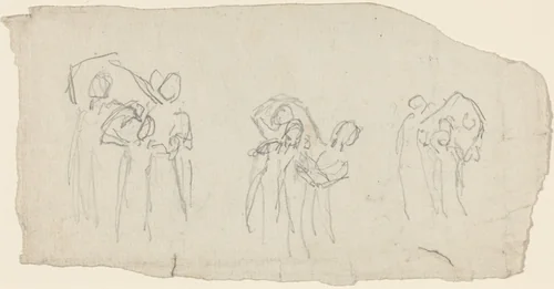 Three Groups of Dancers by John Flaxman, drawing, 1755-1826