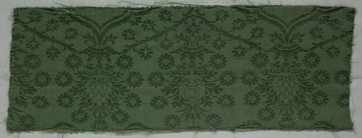 Silk Damask Textiles by Unknown, textile, 1450-1599