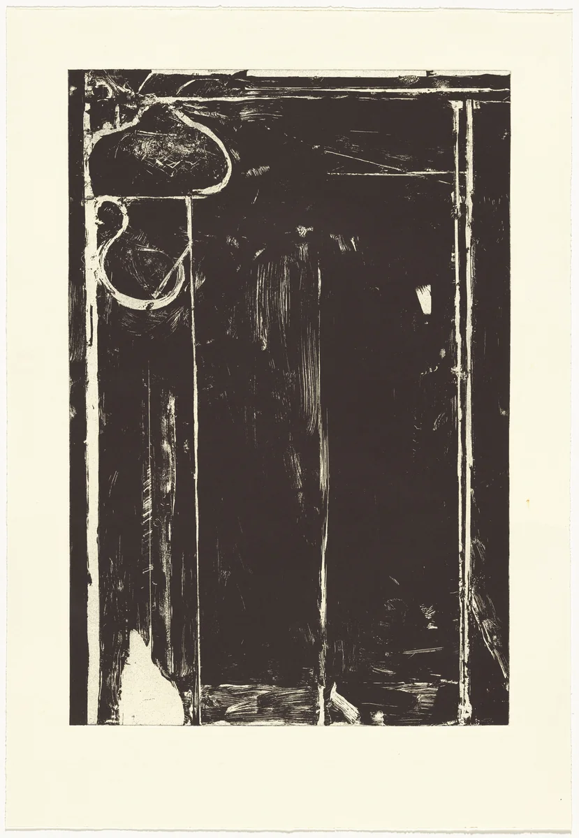 Touched Red [working proof 1] by Richard Diebenkorn, print, 1991