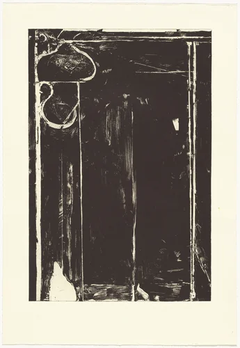 Touched Red [working proof 1] by Richard Diebenkorn, print, 1991