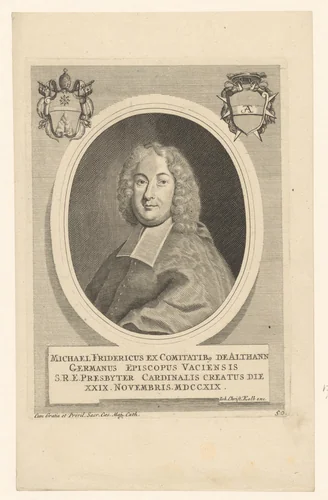 Portret van Michael Friedrich von Althann by Johann Christoph Kolb, print, 1726