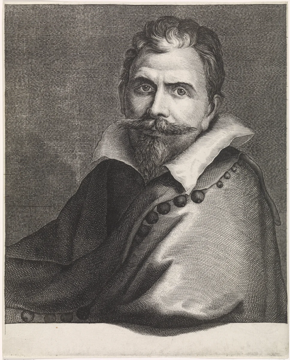 Portret van Paulus Willemsz. van Vianen by Abraham Lutma, print, 1650