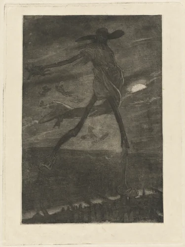 Satan Sowing Tare (Satan semant l'ivraie) by Félicien Rops, print, 1833-1898