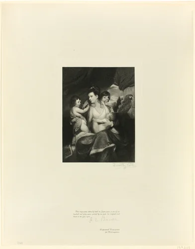 Lady Cockburn and family, from Old English Masters by Timothy Cole, print, 1897