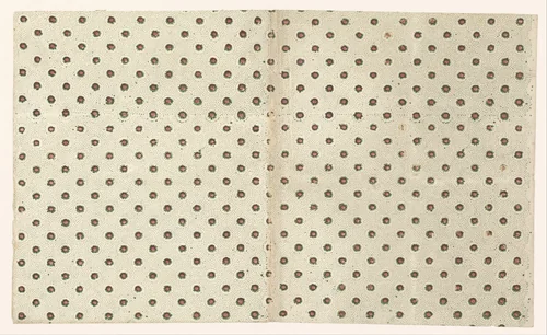 Blad met strooipatroon van bloemmotief in puntenfond by anonymous, other, 1750-1950
