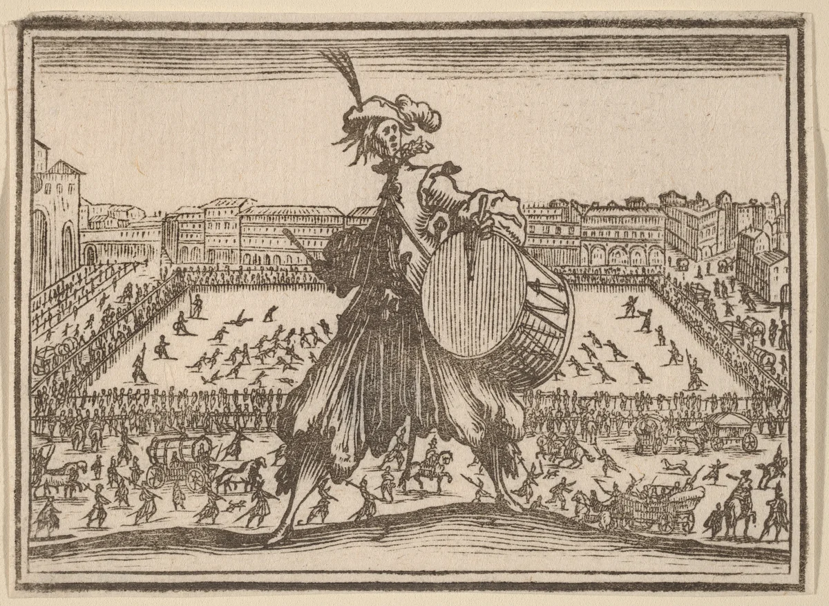 Piazza Santa Croce, Florence by Edouard Eckman
Jacques Callot, print, 1621