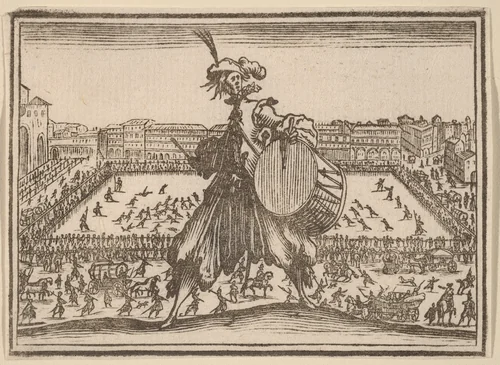 Piazza Santa Croce, Florence by Edouard Eckman
Jacques Callot, print, 1621