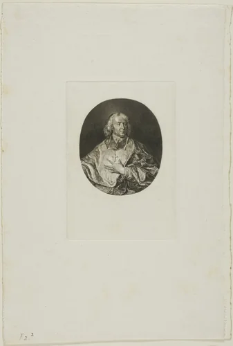 J-B. Bossuet: Bust Portrait by Jean-Baptiste de Grateloup, print, 1755-1817