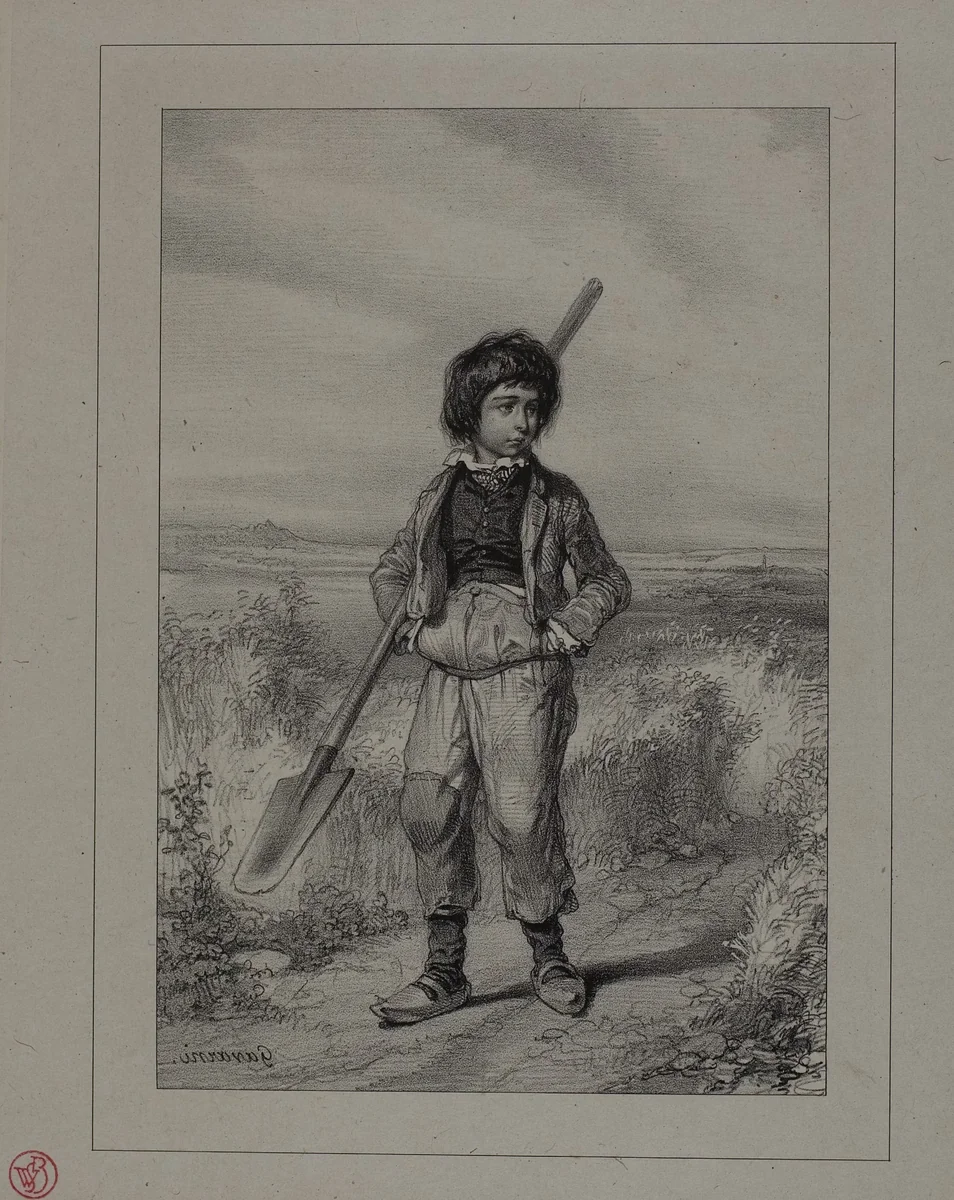 The Little Roadman by Paul Gavarni, print, 1830-1840