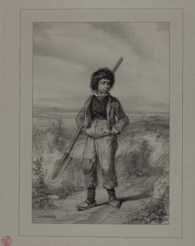 The Little Roadman by Paul Gavarni, print, 1830-1840