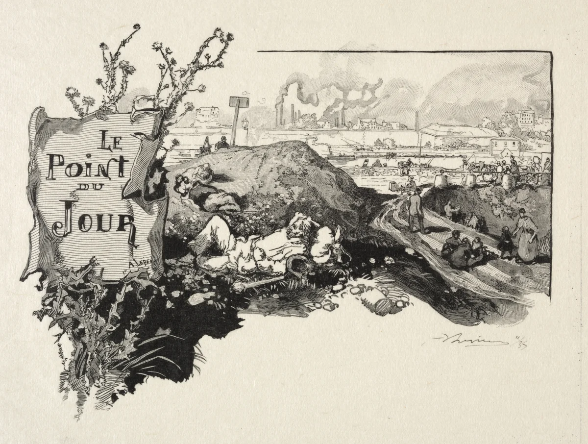 Le Point du Jour by Auguste Louis Lepère, print, 1890