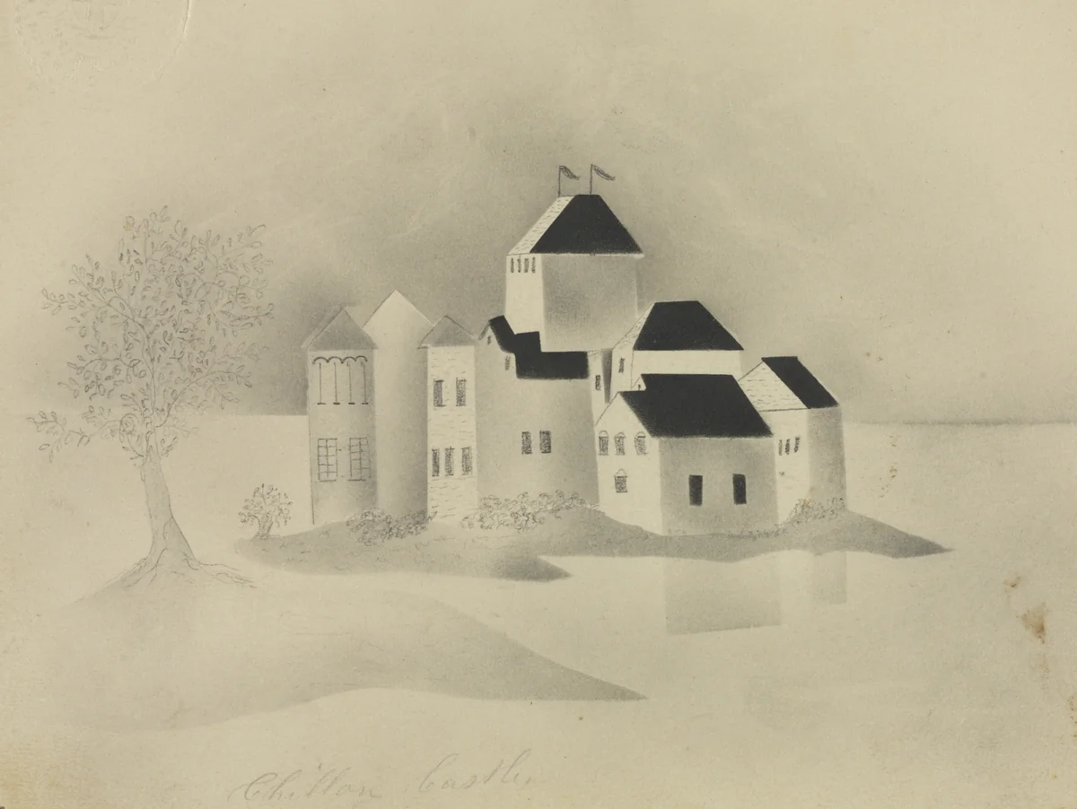 Chillon Castle by Mary Altha Nims, drawing, 1840-1899
