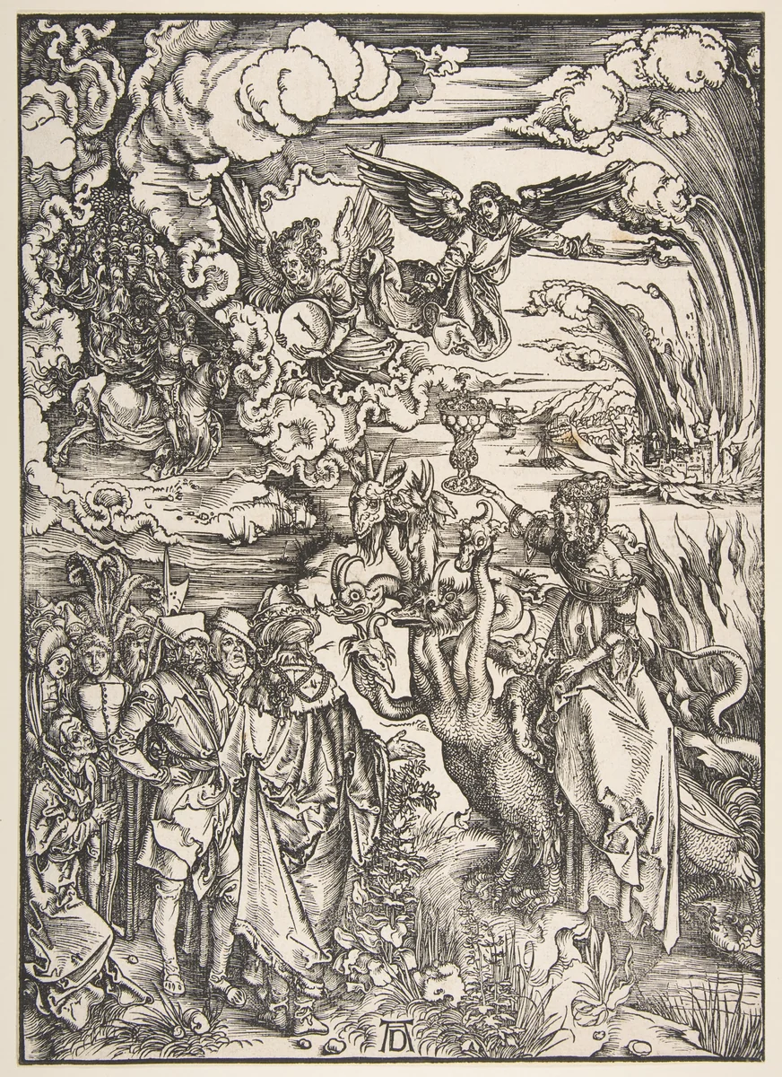 The Babylonian Whore by Albrecht Dürer, print, 1485-1528