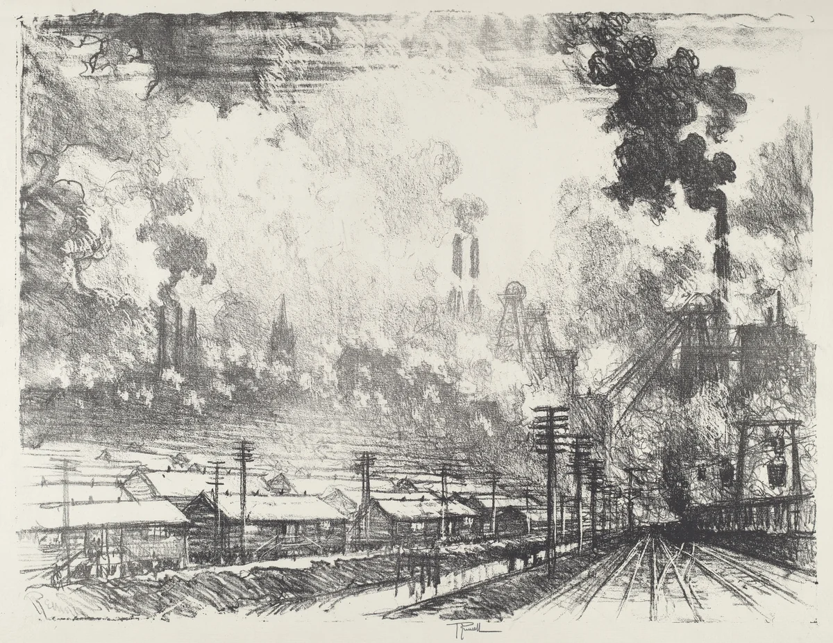 The Coal Mine by Joseph Pennell, print, 1916