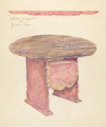Table by American 20th Century, index of american design, 1953