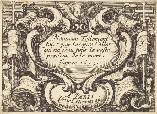 Frontispiece for Callot's "The New Testament" by Abraham Bosse, print, 1635