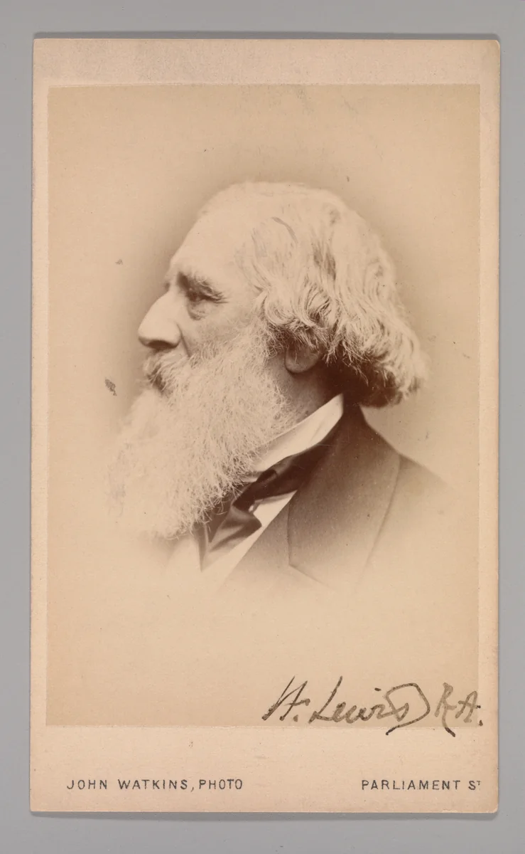 [John Frederick Lewis] by John and Charles Watkins, photograph, 1860-1869