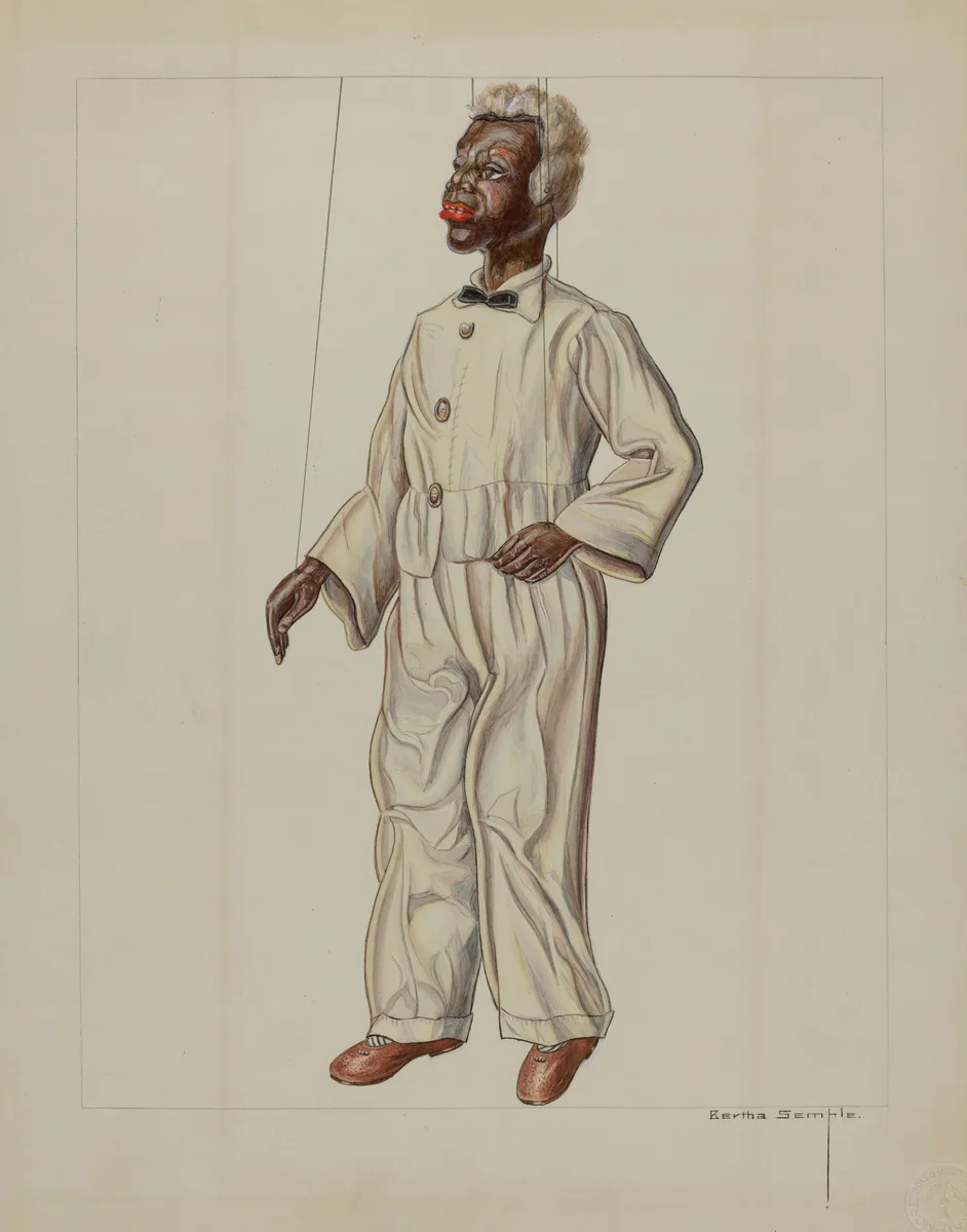 Puppet - "Uncle Tom" by Bertha Semple, index of american design, 1937