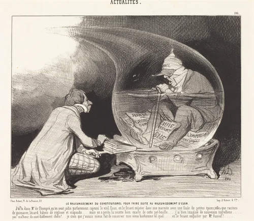 Le Rajeunissement du Constitutionnel by Honoré Daumier, print, 1844