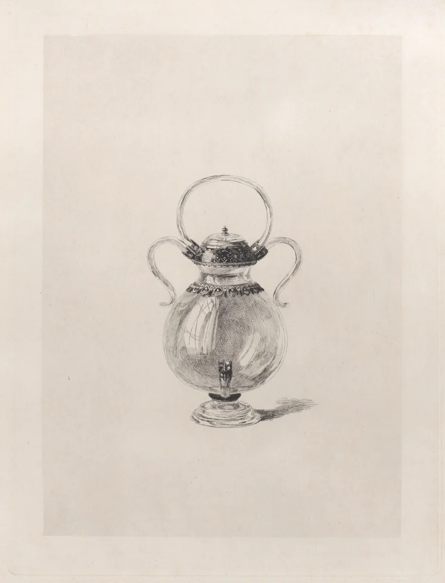 Biberon de Cristal de Roche by Jules Ferdinand Jacquemart, print, 1868