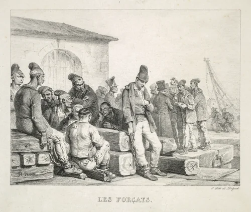 The Convicts by Horace Vernet, print, 1826