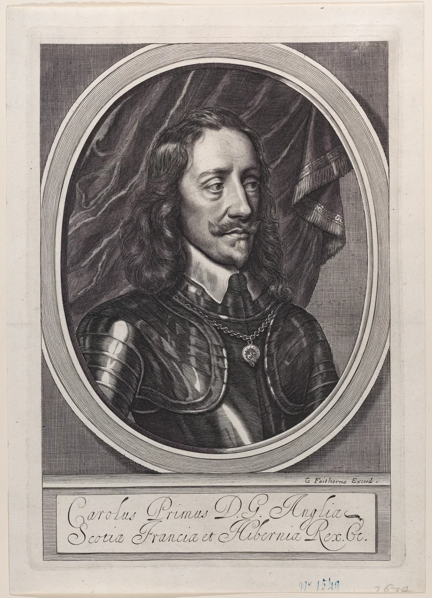 King Charles I by William Faithorne, print, 1653-1663
