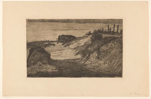 Duinlandschap by Chris Lebeau, print, 1888-1945