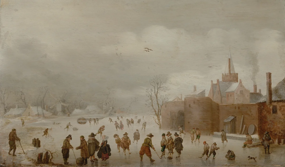 Winter Landscape by Anthonie Verstralen, painting, 1623