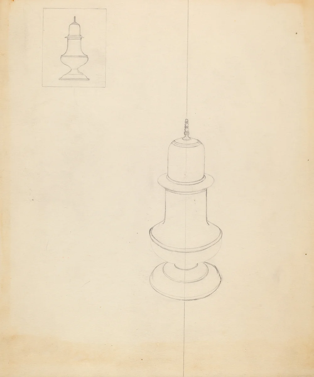 Caster by American 20th Century, index of american design, 1935-1942