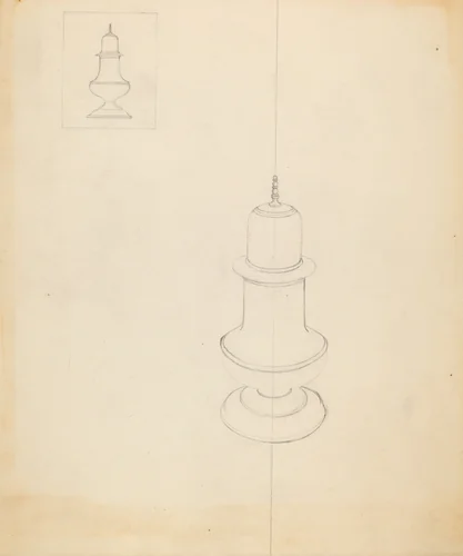 Caster by American 20th Century, index of american design, 1935-1942