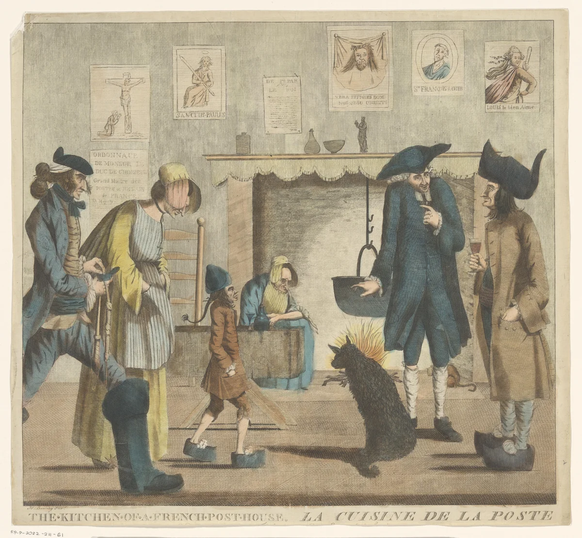 De keuken van een Frans posthuis by anonymous, other, 1771