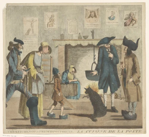 De keuken van een Frans posthuis by anonymous, other, 1771