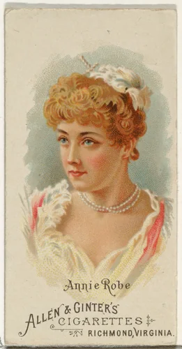Annie Robe, from World's Beauties, Series 1 (N26) for Allen & Ginter Cigarettes by Allen & Ginter, print, 1888