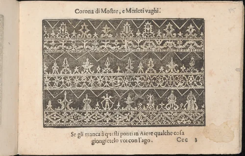 Corona delle Nobile et Virtuose Donne, Libro Terzo, page 15 (recto) by Cesare Vecellio, book, 1620