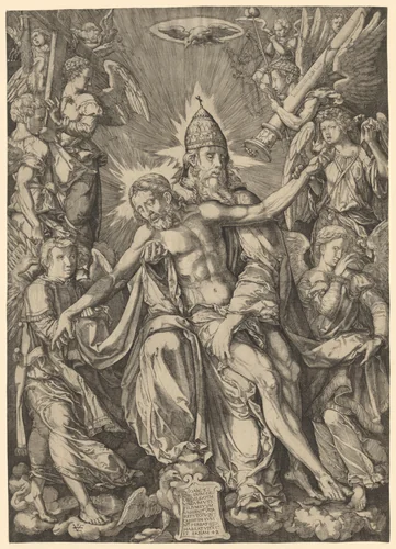 Heilige Drieëenheid by Unknown, print, 1542
