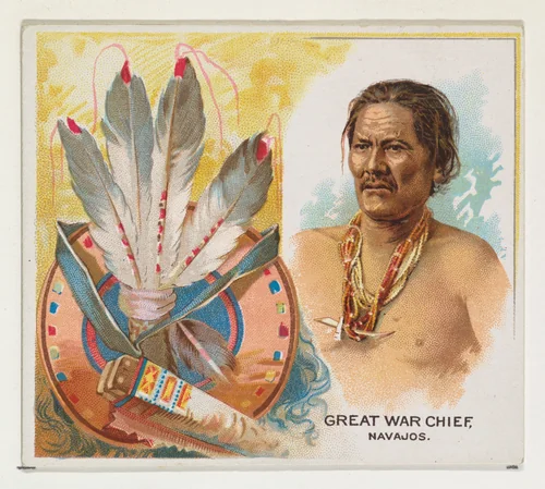 Great War Chief, Navajos, from the American Indian Chiefs series (N36) for Allen & Ginter Cigarettes by Allen & Ginter, print, 1888