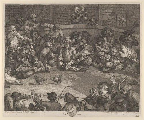 The Cockpit by William Hogarth, print, 1759