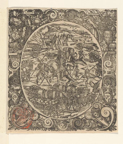 Gereedschapsmeester te paard by Jost Amman, print, 1573