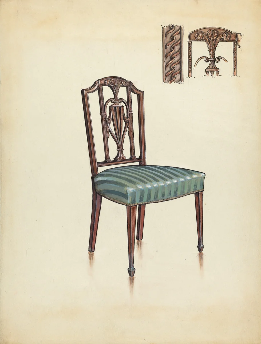 Side Chair by M. Rosenshield-von-Paulin, index of american design, 1936