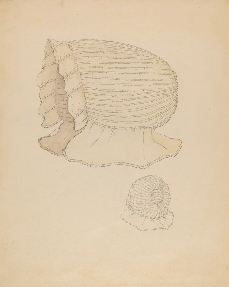 Bonnet by Doris Beer, index of american design, 1936