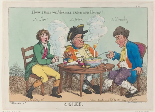 A Glee by Thomas Rowlandson, print, 1808