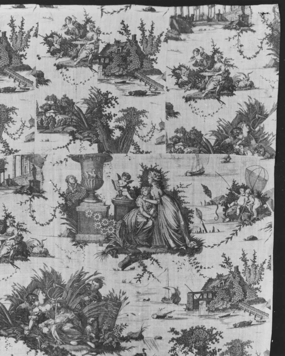 "L'Art d'Aimer" by J.P. Meillier et Cie., textile, 1787-1797