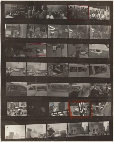 Guggenheim 69/Americans 37--Detroit by Robert Frank, photograph, 1955