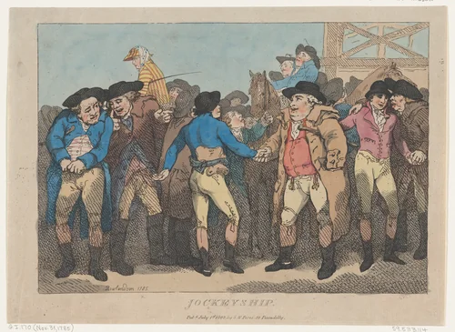Jockeyship by Thomas Rowlandson, print, 1802