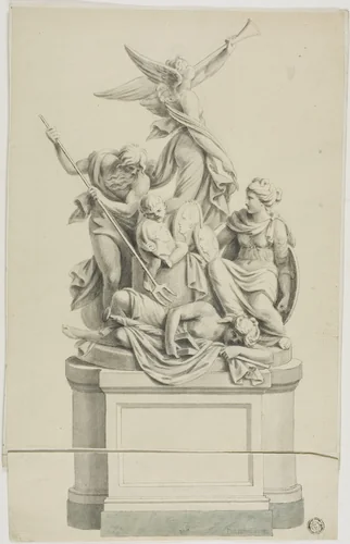 Funerary Monument by Francesco Bartolozzi, drawing, 1747-1815