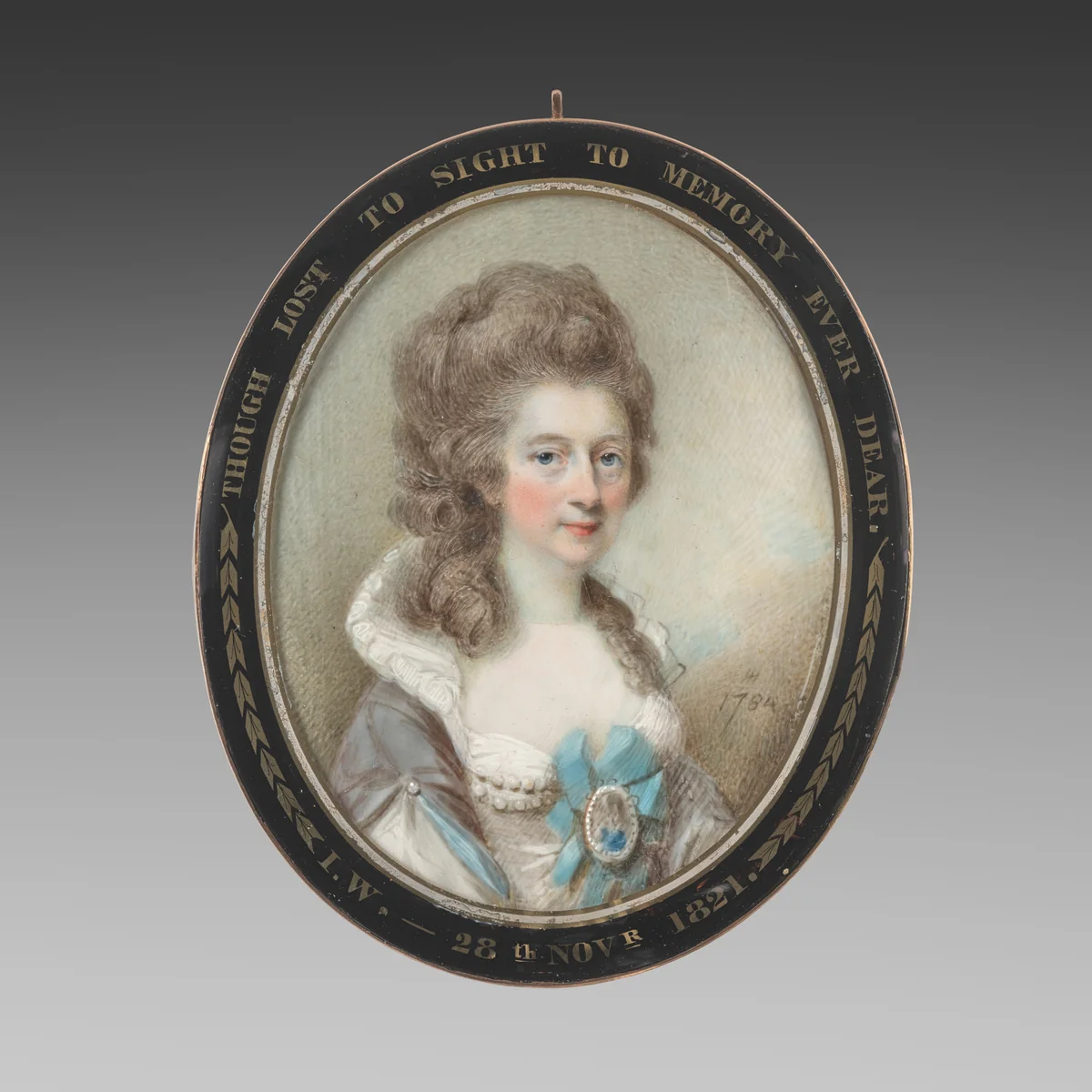 Portrait of Lady Grace Anna Newenham by Horace Hone, painting, 1784