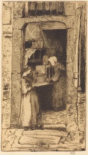La Marchande de Moutarde by James McNeill Whistler, print, 1858